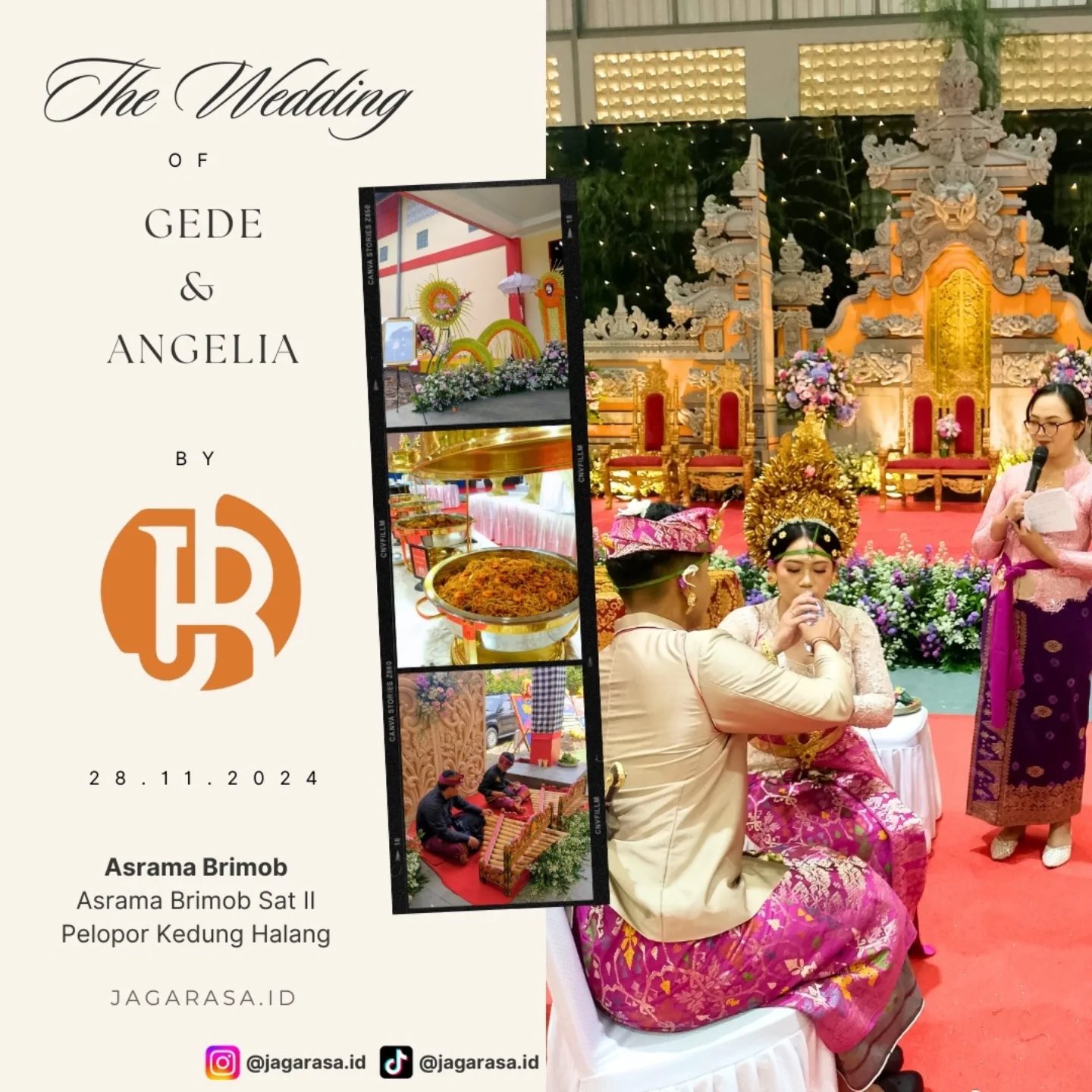 Dokumentasi Wedding Gede Angelia 28 11 2024 di Gsg Mako Brimob Sejati oleh Jagarasa - foto 29