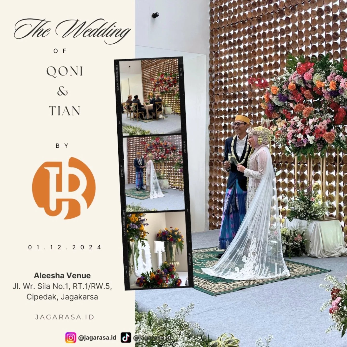 Dokumentasi Wedding Qoni Tian 01 12 2024 di Aleesha Venue oleh Jagarasa - foto 14